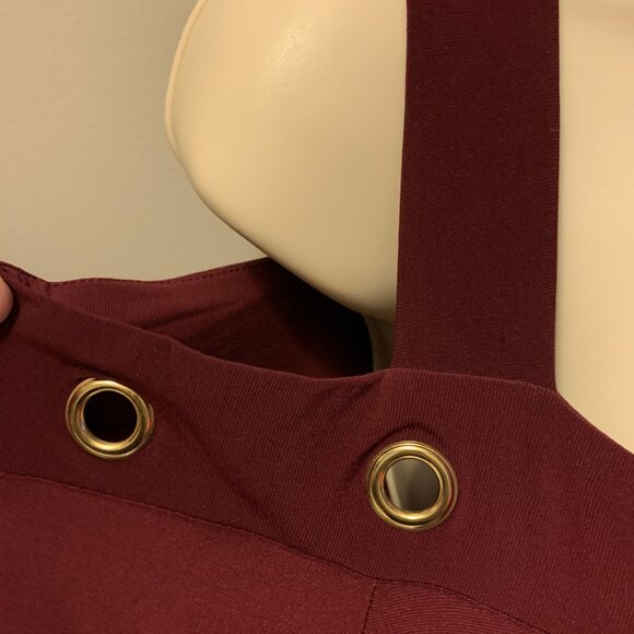NEW Maroon Open Shoulder Top by Coco Bianco - Picture 2 of 4